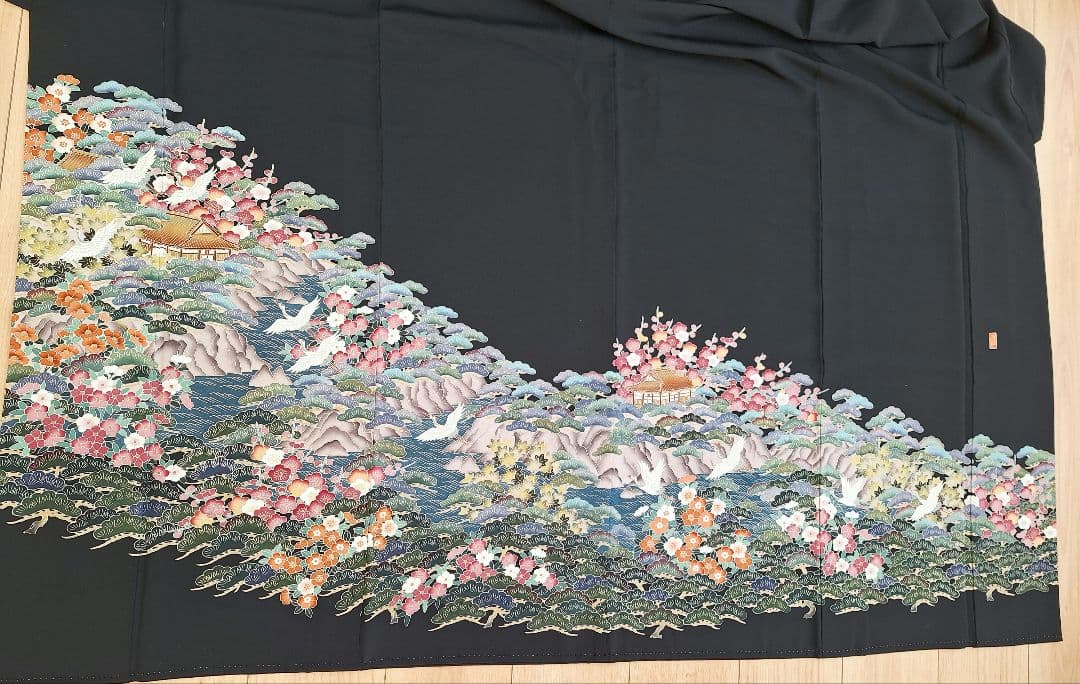 着物リメイクワンピース3668