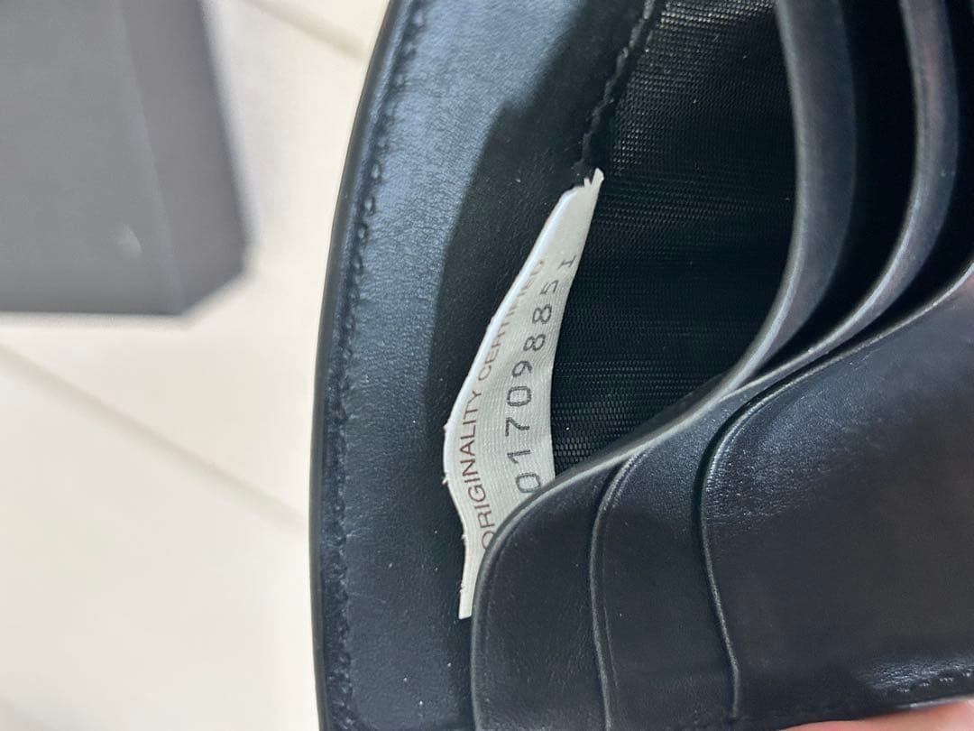 【美品】 Bottega Veneta ブラックレザー マネークリップ