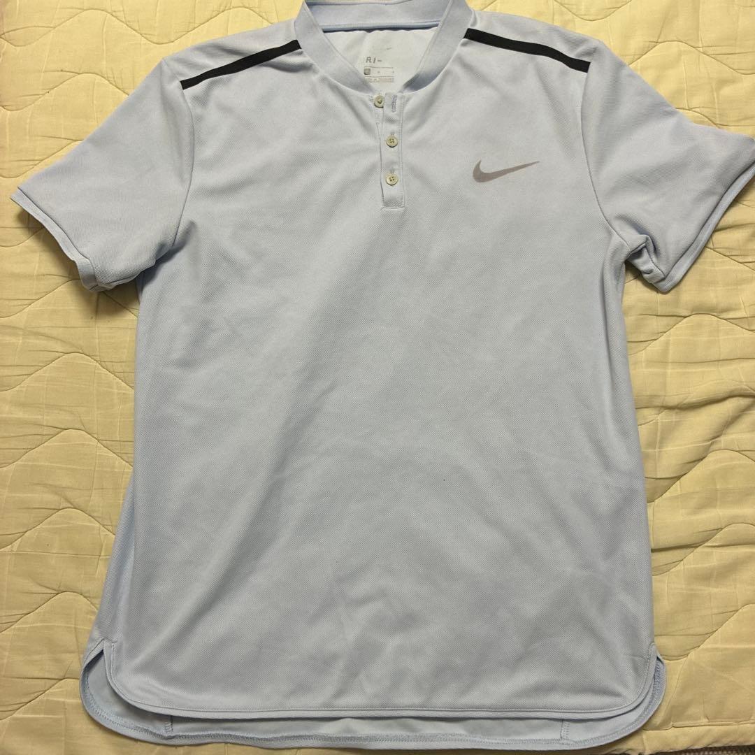 Nike テニス ゲームシャツ&ネイビーハーフパンツ L/フェデラー