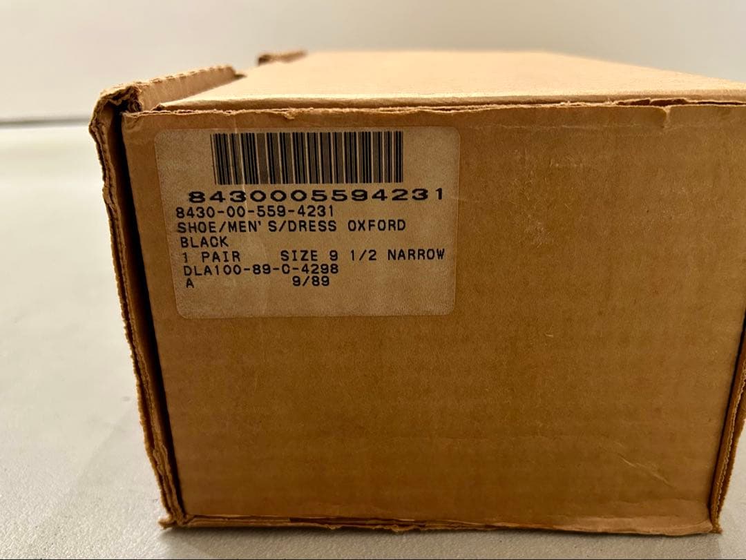 箱付デッドストック 1989年 US Navy Service Shoes