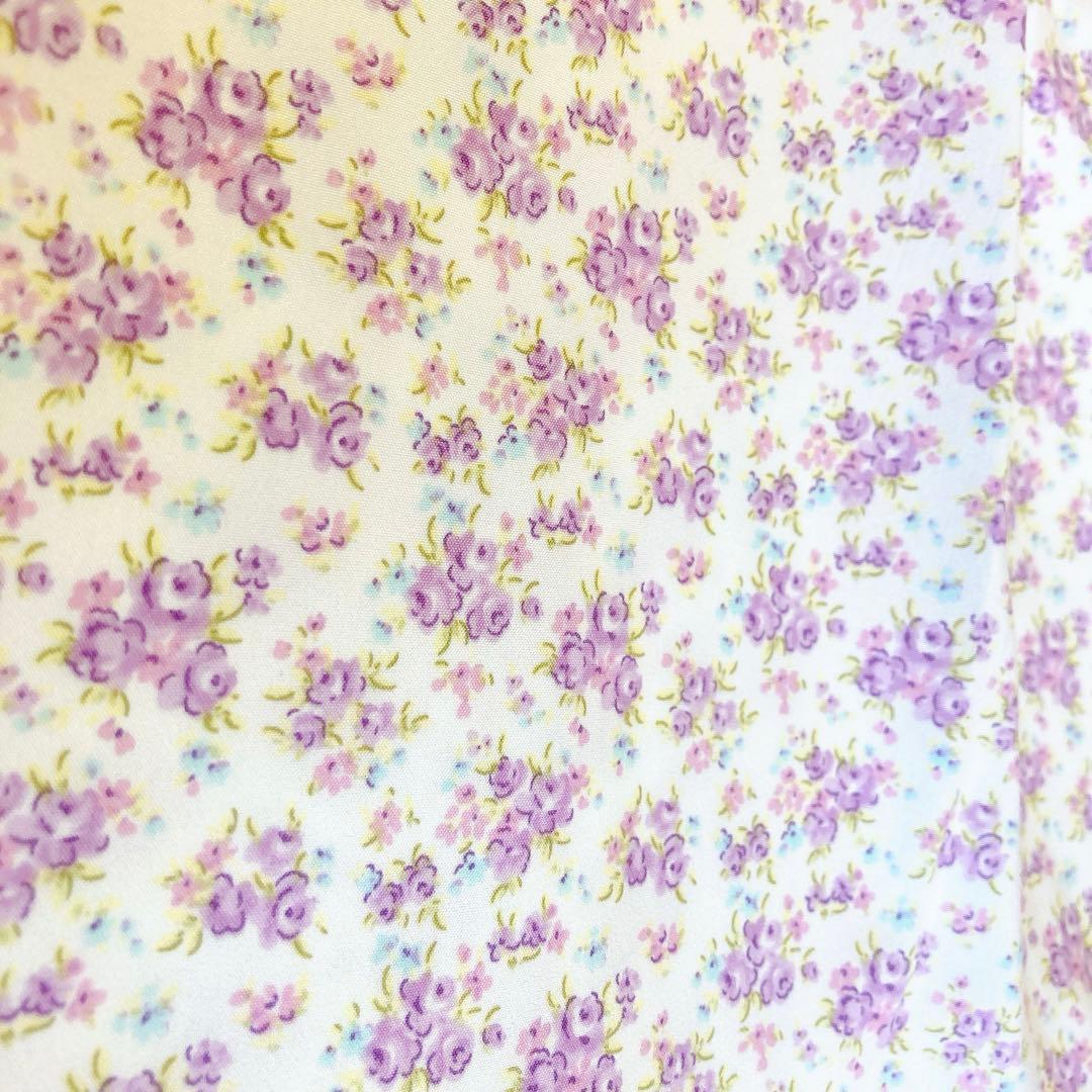 ラベンダー×花柄 115 セレモニー 入学 卒園 発表会 フォーマル