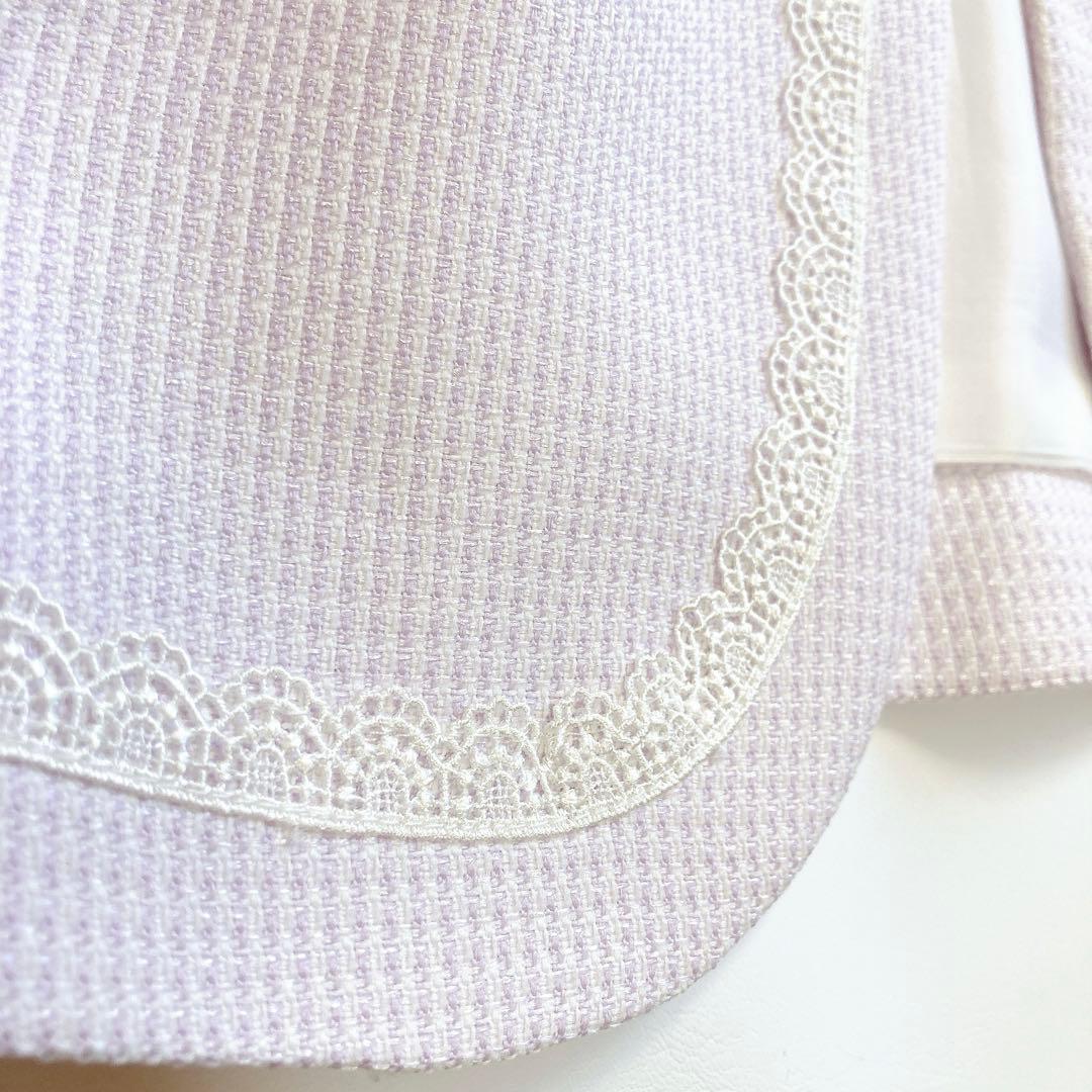 ラベンダー×花柄 115 セレモニー 入学 卒園 発表会 フォーマル