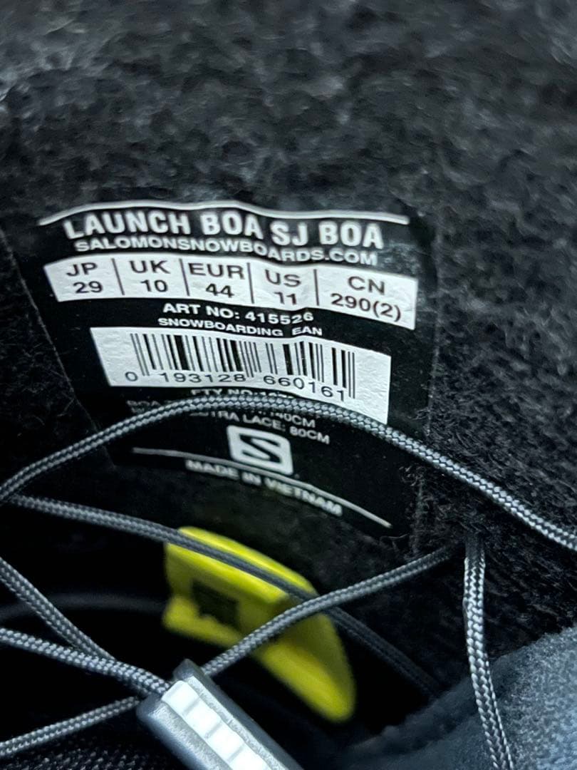 SALOMON Launch BOA SJ ブラック スノボ ブーツ