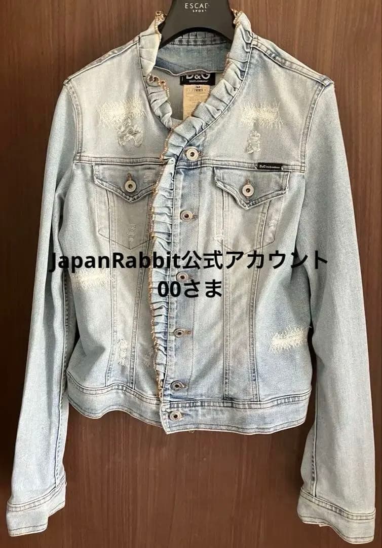 【お値下げ】D&G デニムジャケット レディース ヴィンテージ風