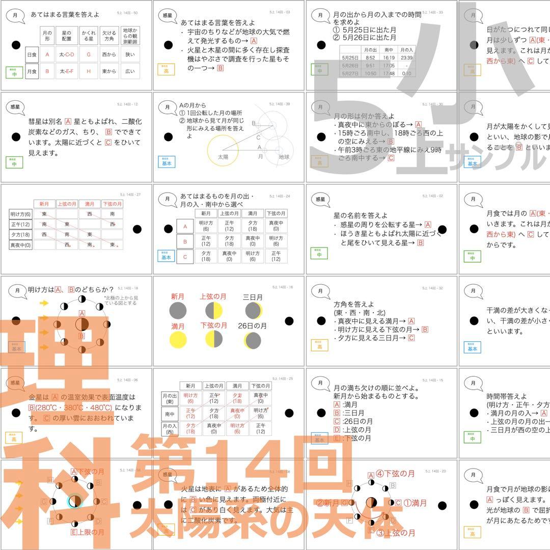 中学受験【5年上 社会・理科 6-19回】組分けテスト対策 予習シリーズ