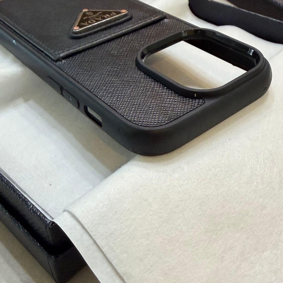 PRADA iPhone14pro ケース 正規品 レザー
