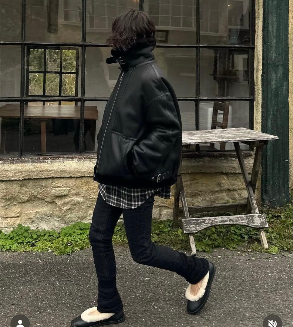 靴 UGG Zora Leather Ballet Flat 25.5