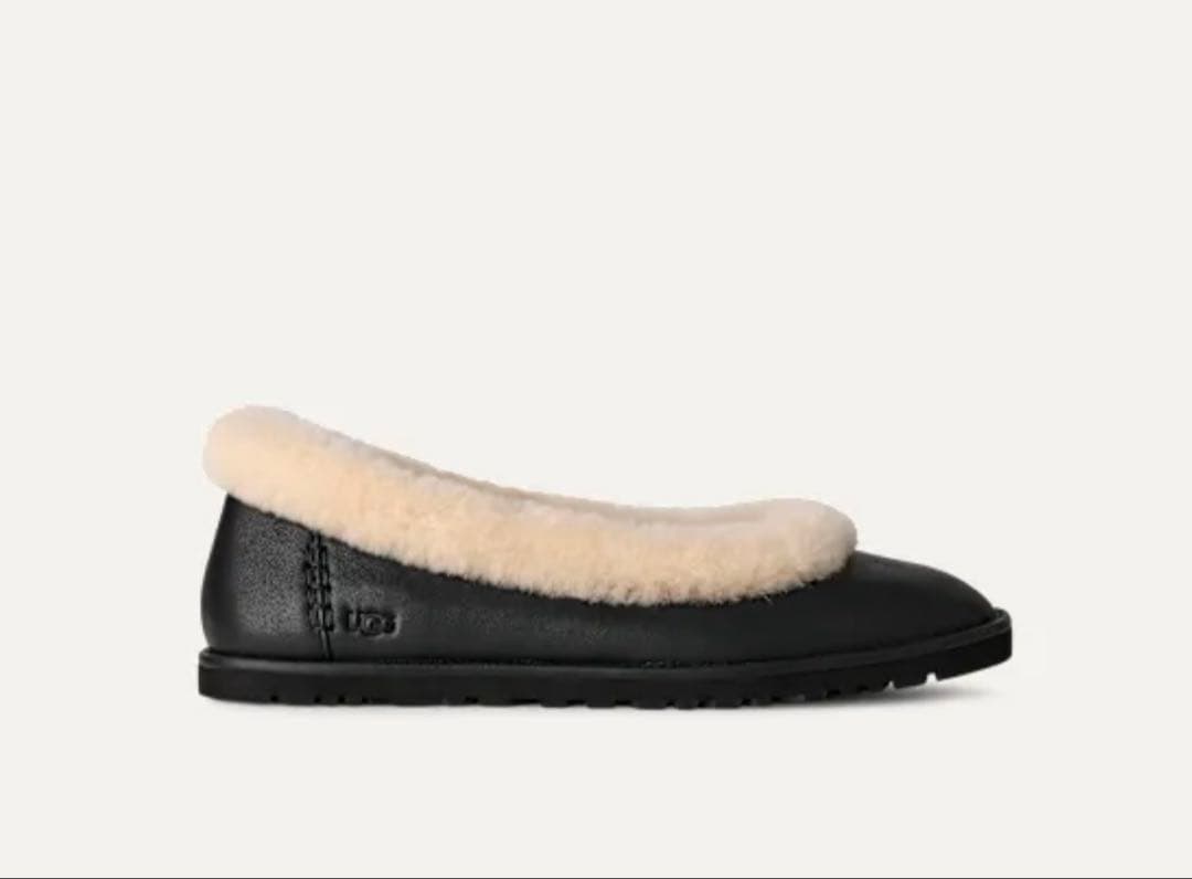 靴 UGG Zora Leather Ballet Flat 25.5