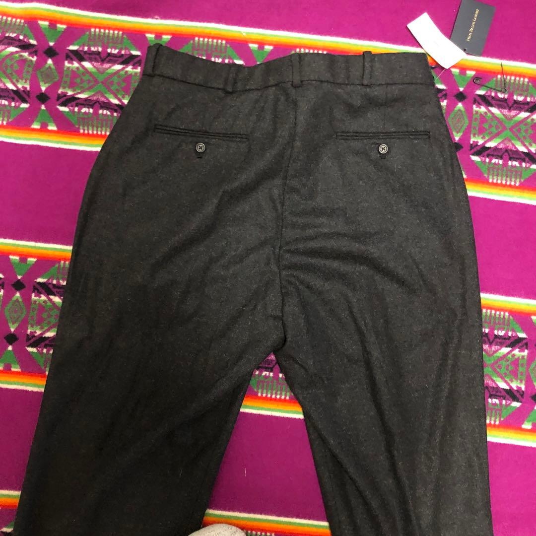 新品タグ付きポロラルフローレンウールパンツチャコールグレー36 /30