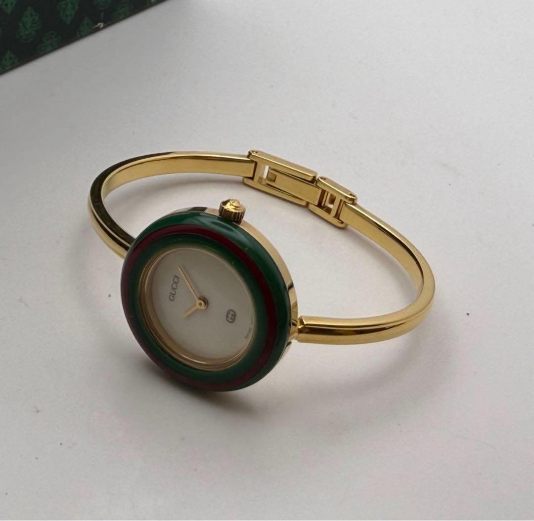 【美品】 グッチ　チェンジベゼル　クォーツ　ベゼル11個付　箱付き