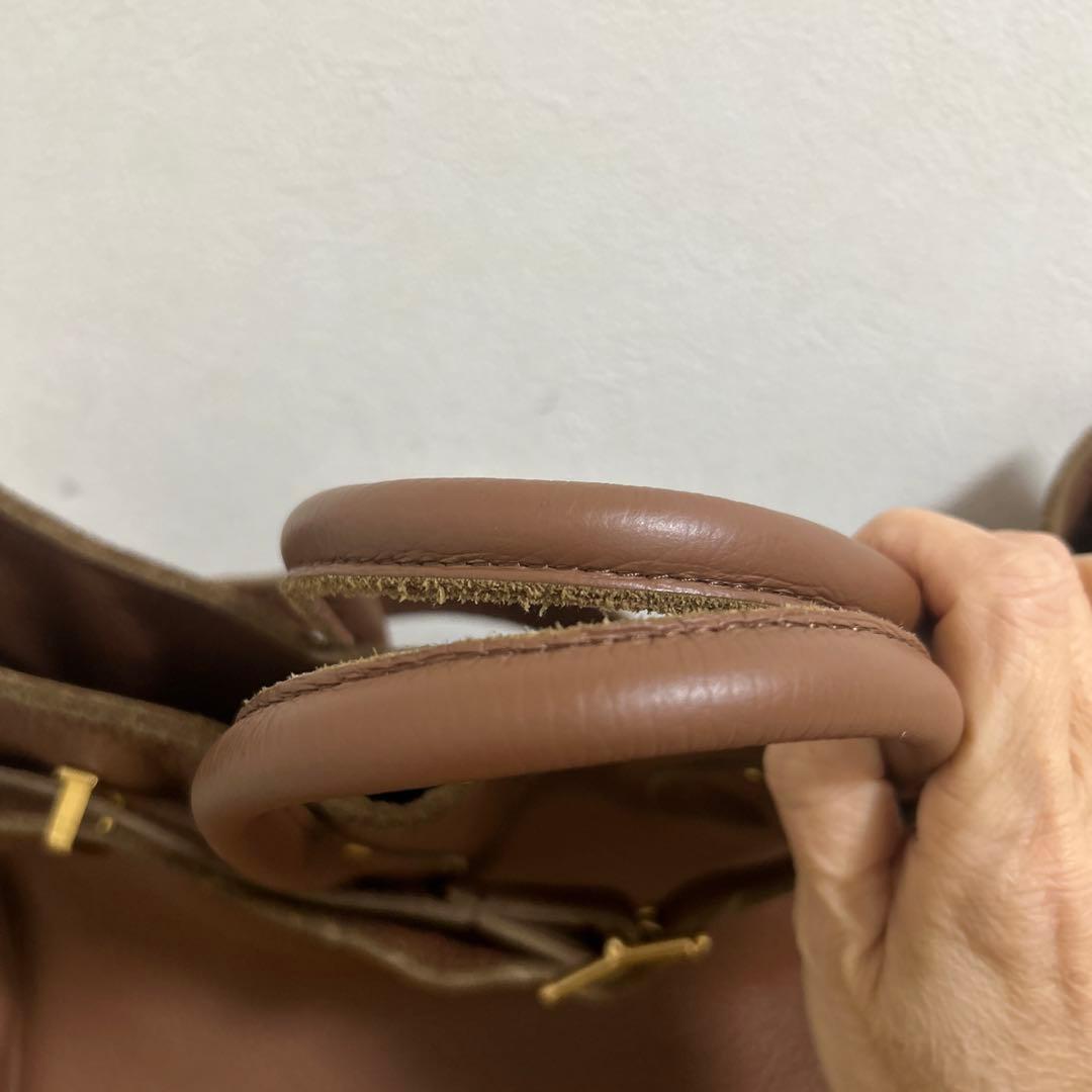 ヤングアンドオルセン フレームワーク 別注 レザートートバッグ ブラウン A4