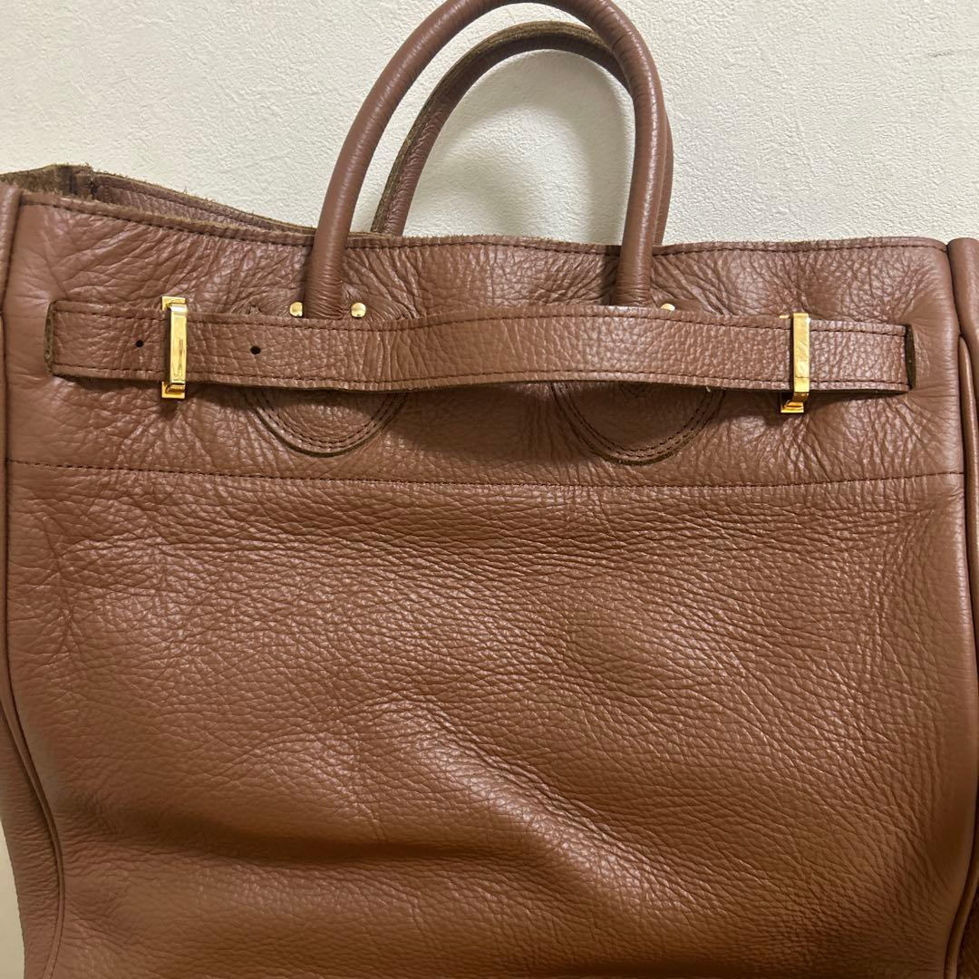 ヤングアンドオルセン フレームワーク 別注 レザートートバッグ ブラウン A4