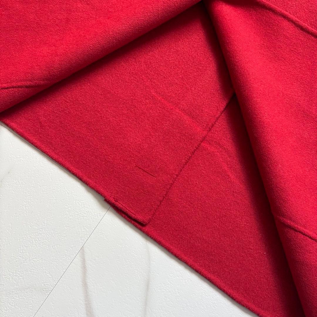 未使用級◆マックスマーラ クチートアマーノ ダブルフェイス ロング コート L