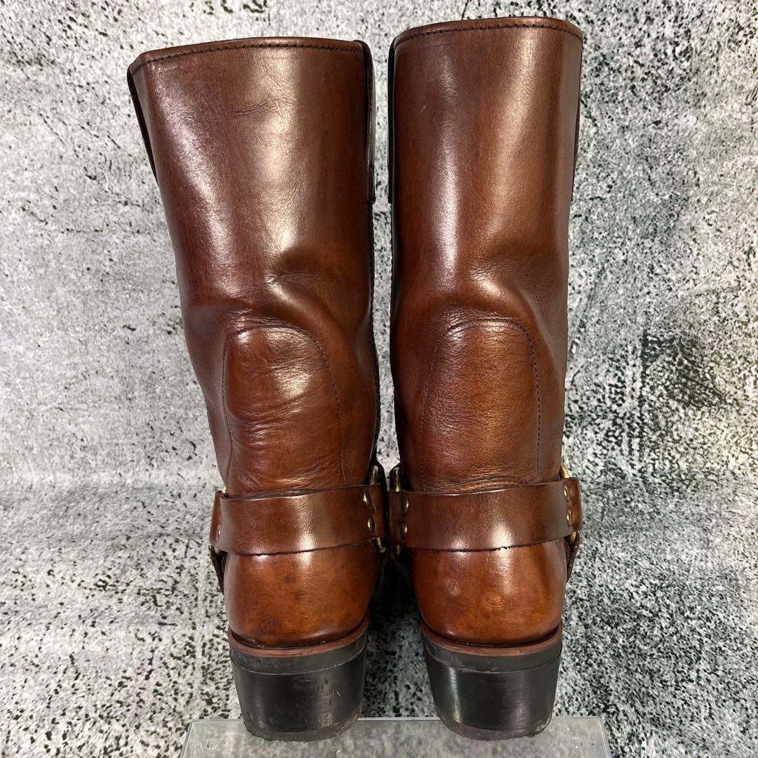 フライ リングブーツ ブラウン レザー エンジニアブーツ 韓国製