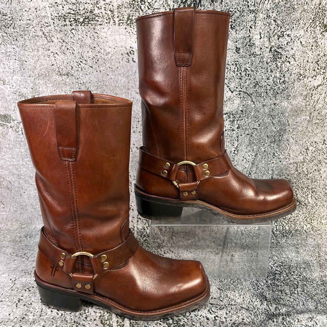 フライ リングブーツ ブラウン レザー エンジニアブーツ 韓国製