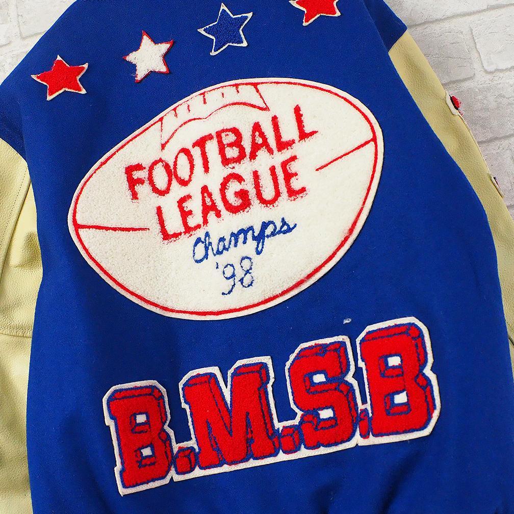 激レア♡【Beams Boy】athlete/袖レザー切替/フルデコ/スタジャン