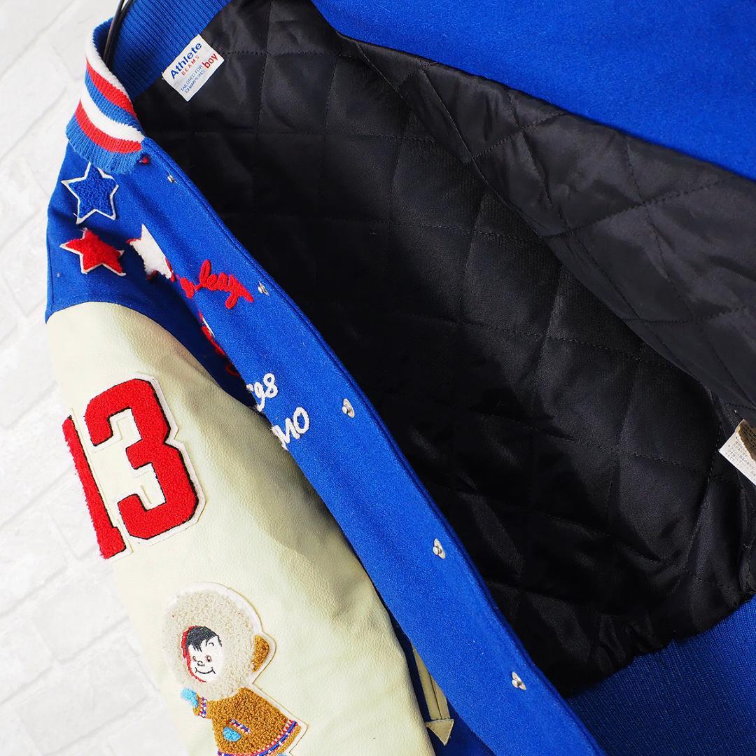 激レア♡【Beams Boy】athlete/袖レザー切替/フルデコ/スタジャン