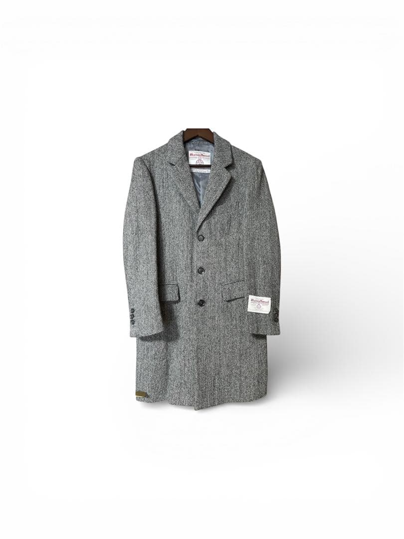 ハリスツイード生地アーバンリサーチ ロッソ　チェスターコート