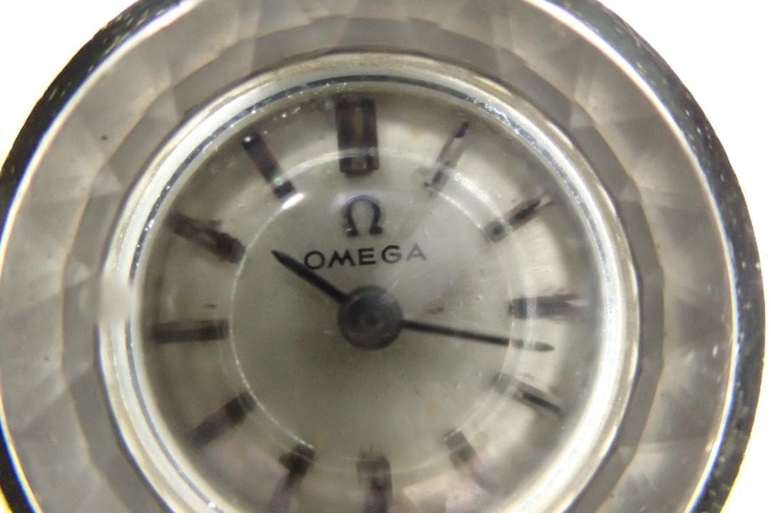 OMEGA オメガ カットガラス 手巻き 腕時計
