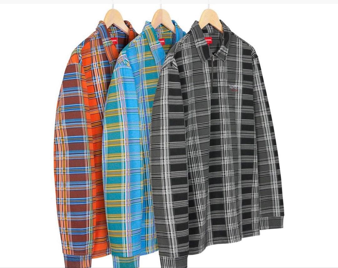 Supreme Plaid Zip Polo 新品未使用 NY直購入