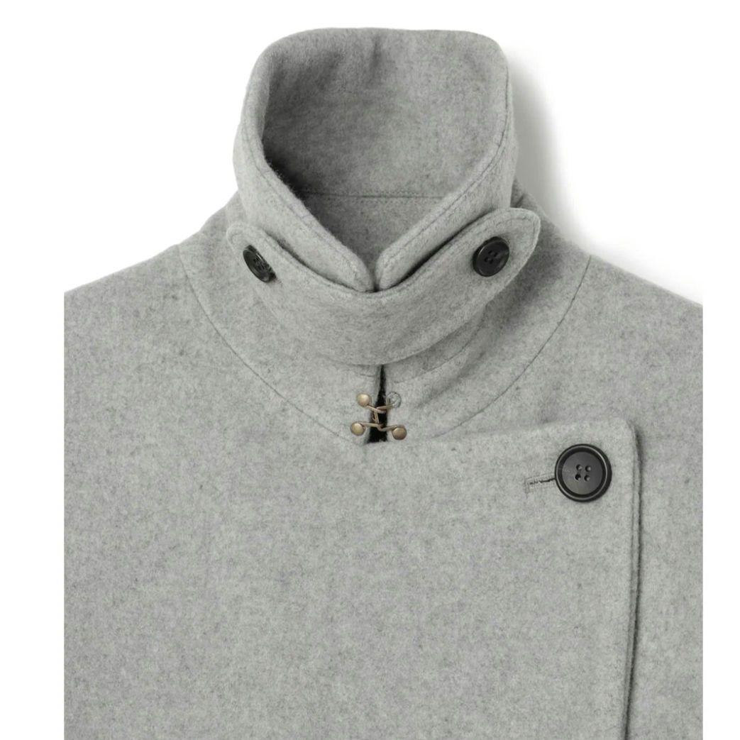 新品　n.o.r.c　メルトンPコート　40700円　サイズ２　ゆったりデザイン