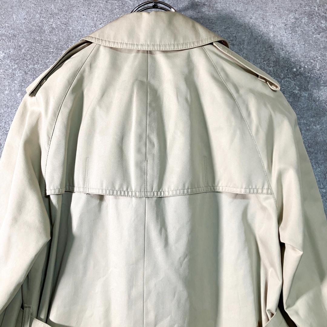 英国製Aquascutum　トレンチコート　ベージュ　ロング丈　ダブルボタン