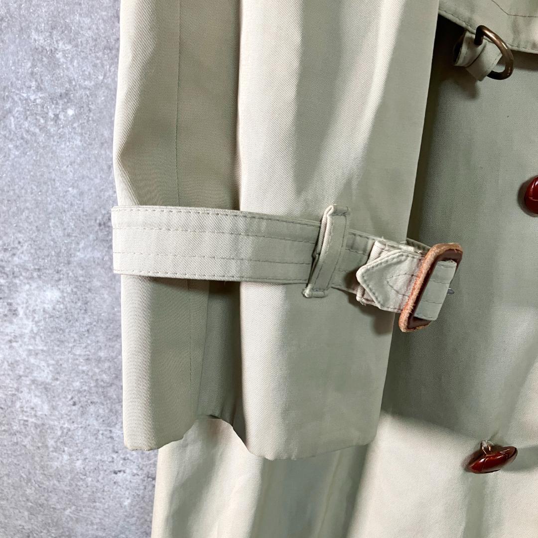 英国製Aquascutum　トレンチコート　ベージュ　ロング丈　ダブルボタン