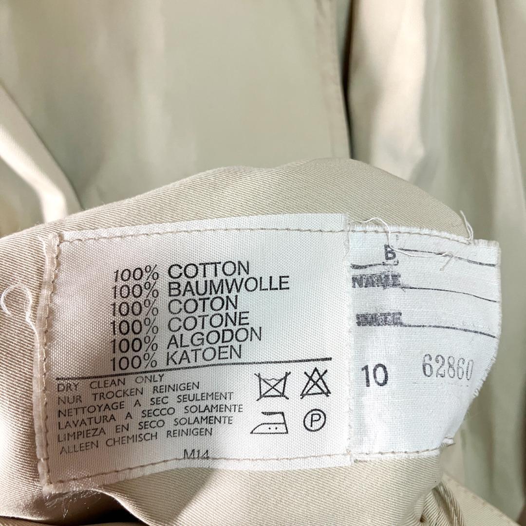 英国製Aquascutum　トレンチコート　ベージュ　ロング丈　ダブルボタン