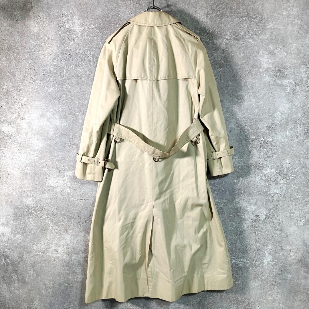 英国製Aquascutum　トレンチコート　ベージュ　ロング丈　ダブルボタン