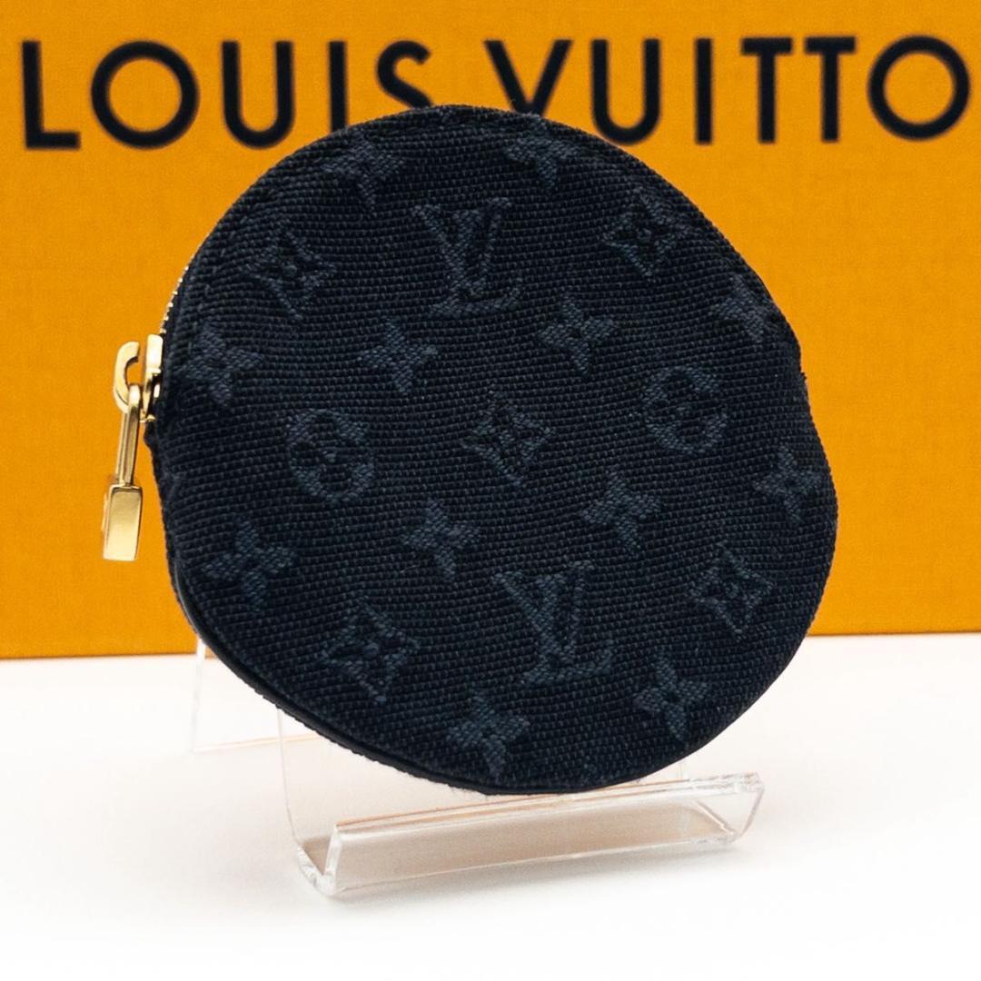 【極美品】ルイヴィトン　ポルトモネロン　モノグラムミニ　ケース　ネイビー