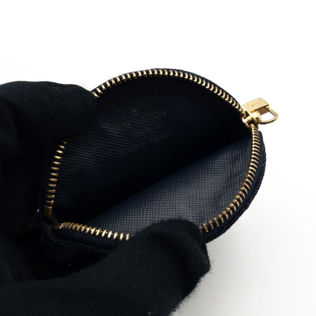 【極美品】ルイヴィトン　ポルトモネロン　モノグラムミニ　ケース　ネイビー