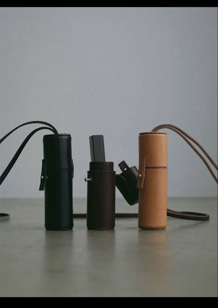 【最初値下げ】エトレ タンドレザーリップケース新品ブラウン