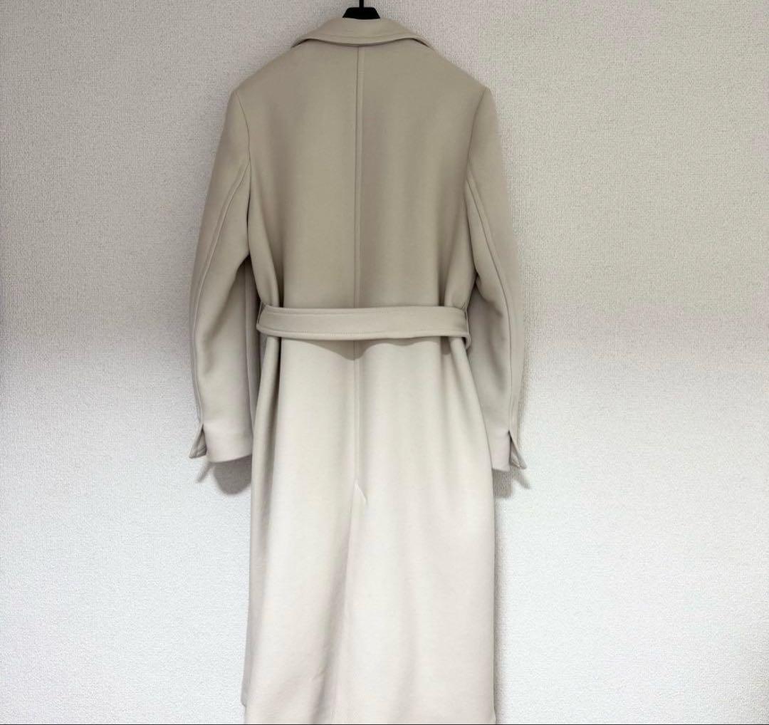 ZARA MANTECO ベルト付きロングコート アイボリー XS 美品
