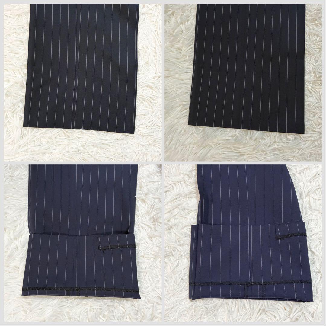 高級生地【カノニコxスーツセレクト】セットアップ ストライプ ウール A7