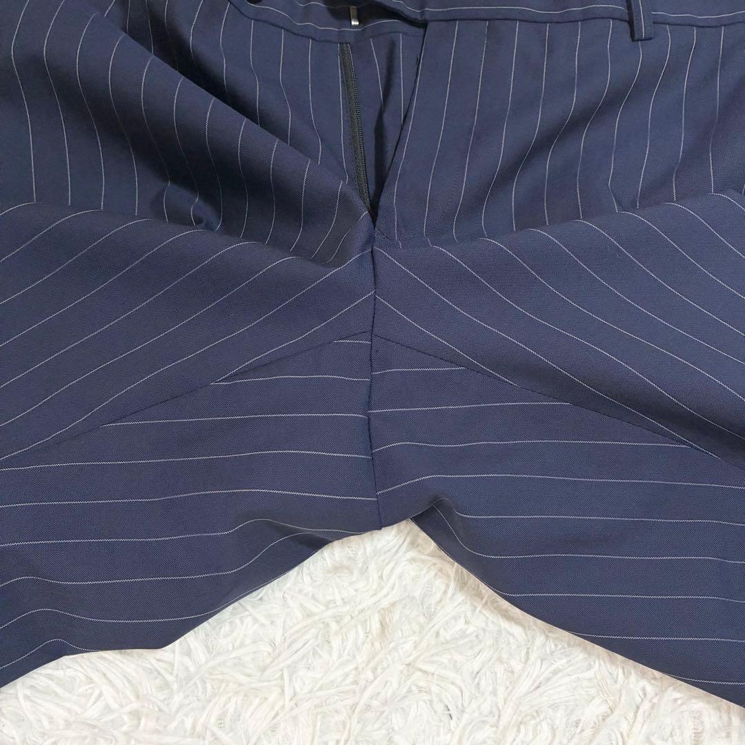 高級生地【カノニコxスーツセレクト】セットアップ ストライプ ウール A7