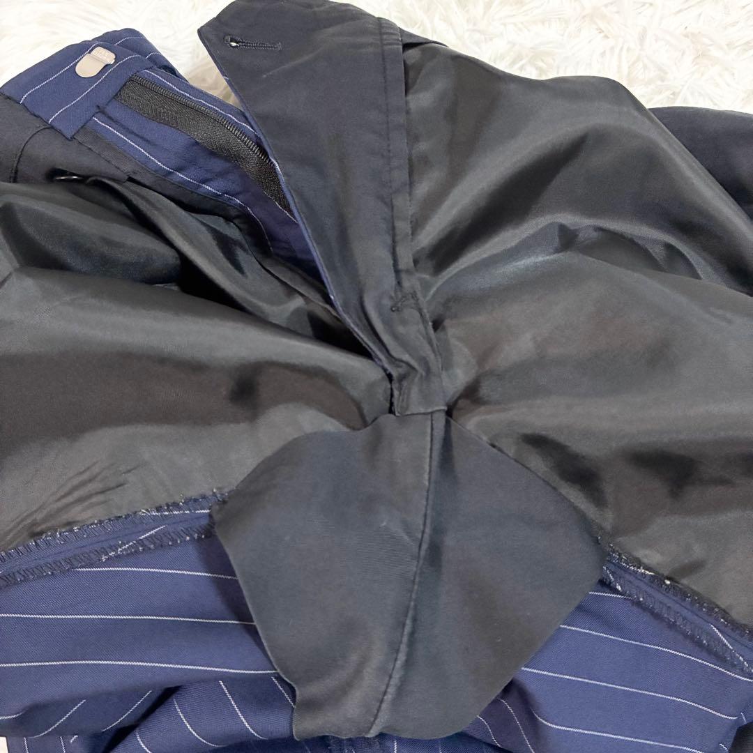 高級生地【カノニコxスーツセレクト】セットアップ ストライプ ウール A7