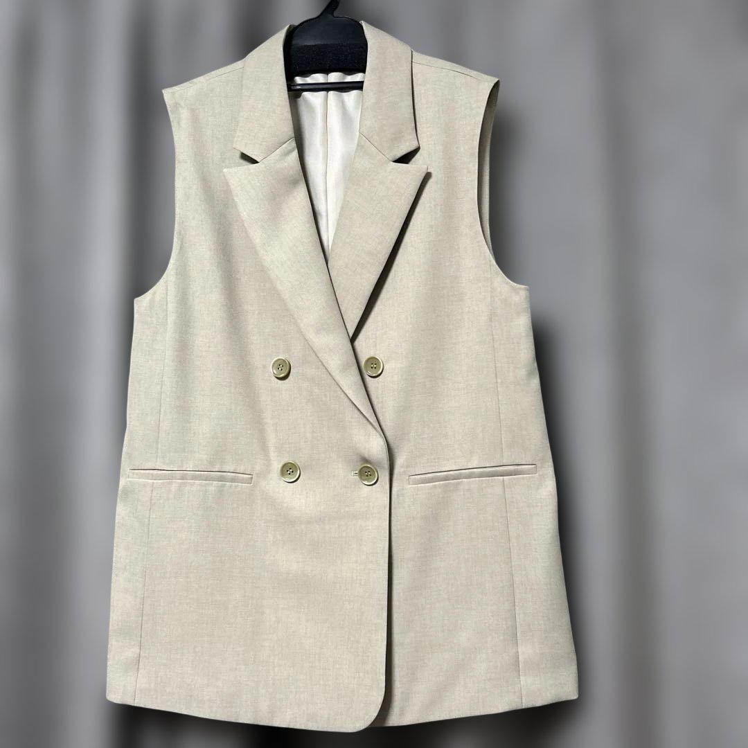 エイミーロウ　レースレイヤード ダブルボタンジレ　Eimee Law