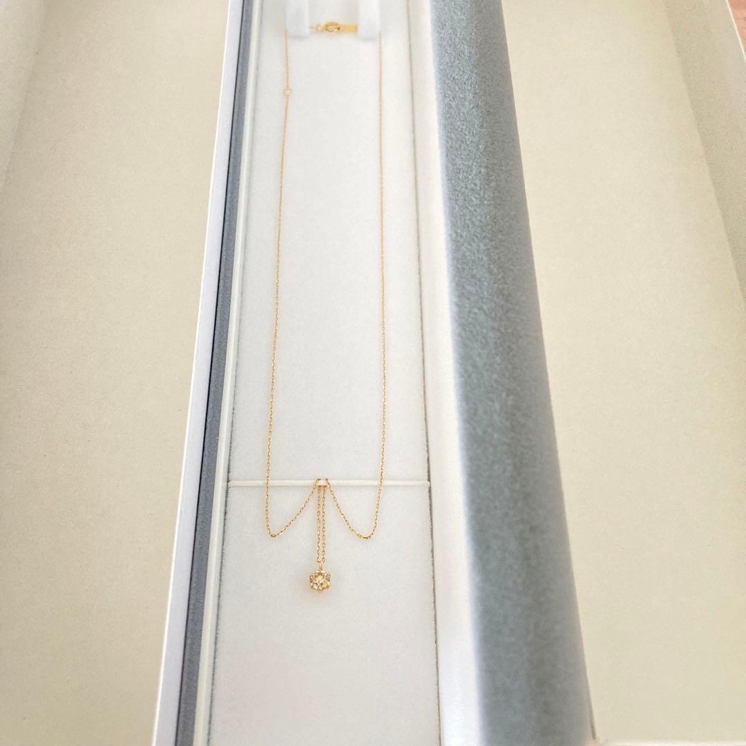 ダイヤモンド K18 ネックレス 0.3 750 ダイヤ YG