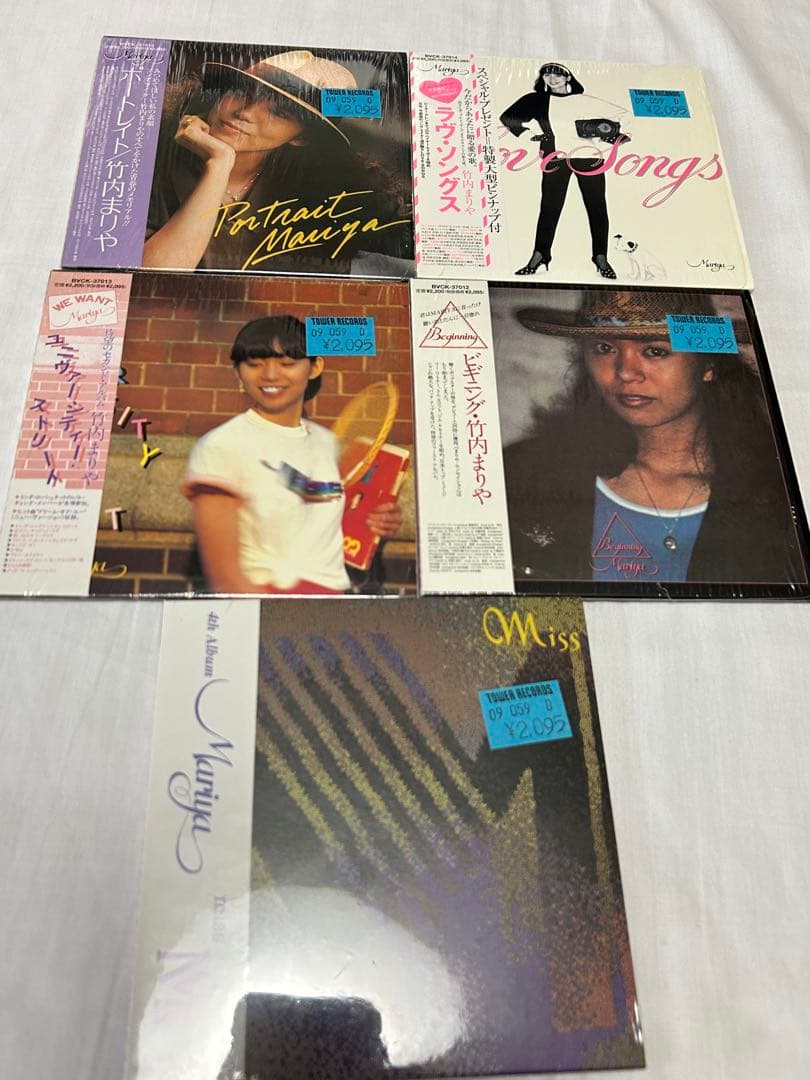 竹内まりや　紙ジャケ CD 5枚セットで