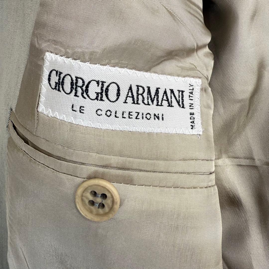 【美品】ジョルジオアルマーニ 3Bスーツセットアップ メンズ グレー 46