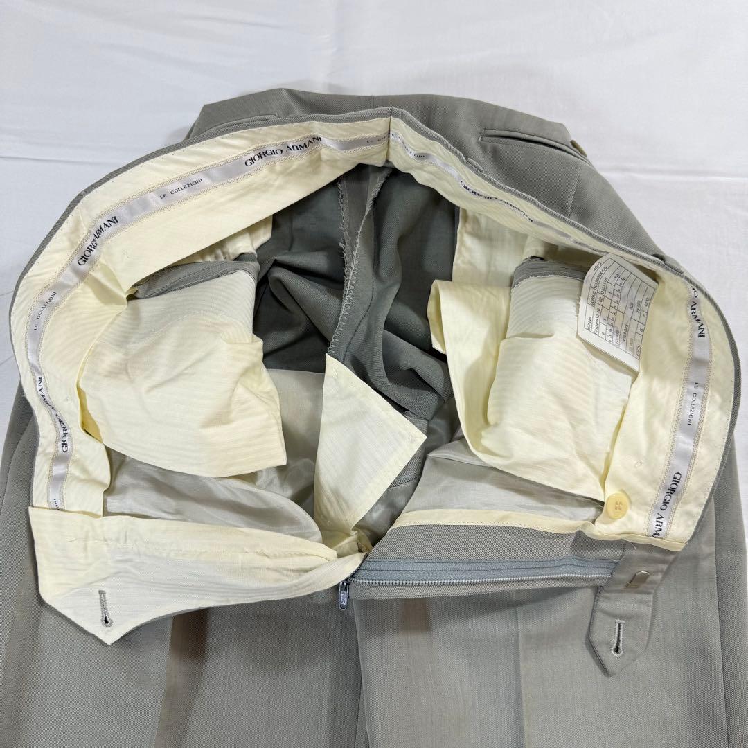 【美品】ジョルジオアルマーニ 3Bスーツセットアップ メンズ グレー 46
