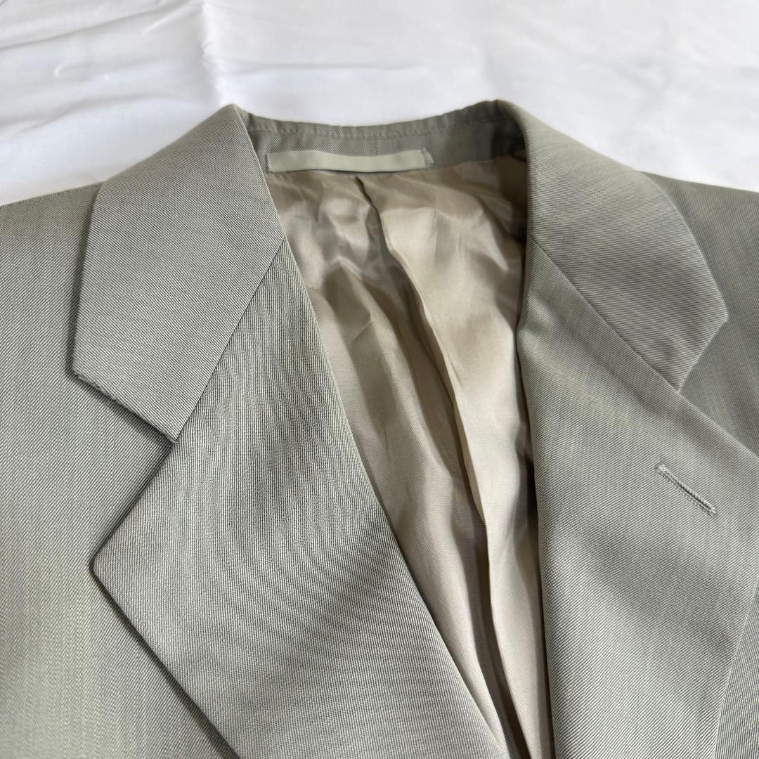 【美品】ジョルジオアルマーニ 3Bスーツセットアップ メンズ グレー 46