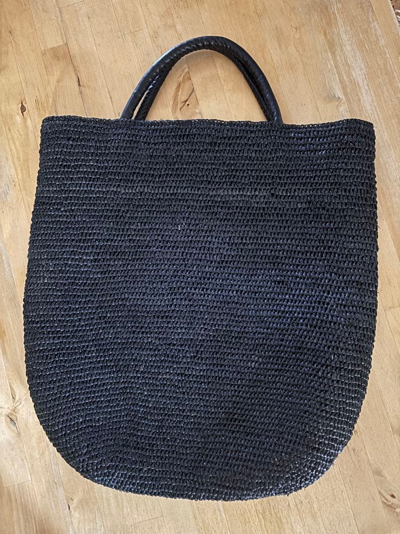 chii美品a point etc 黒 かごバッグ
