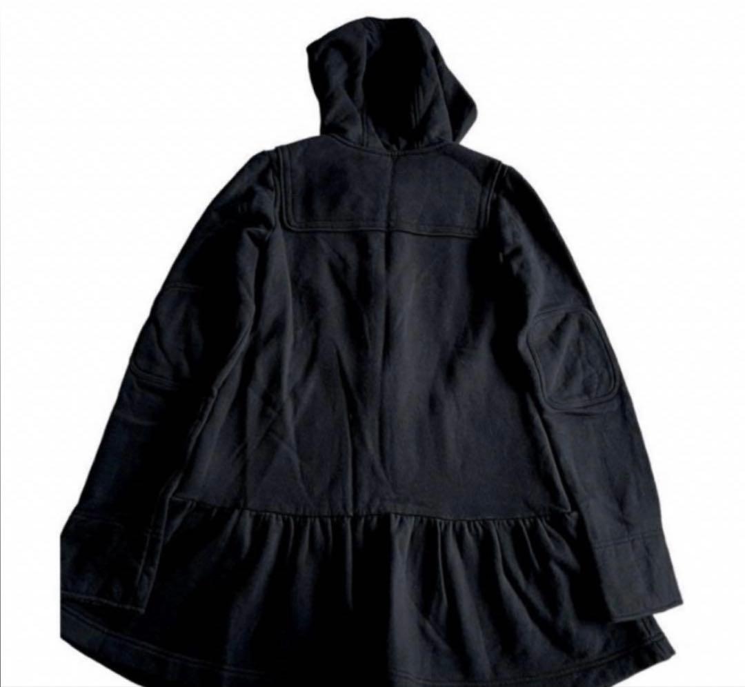 バーバリーブルーレーベル　黒　ダッフル　パーカー　綿　スウェット　ノバチェック