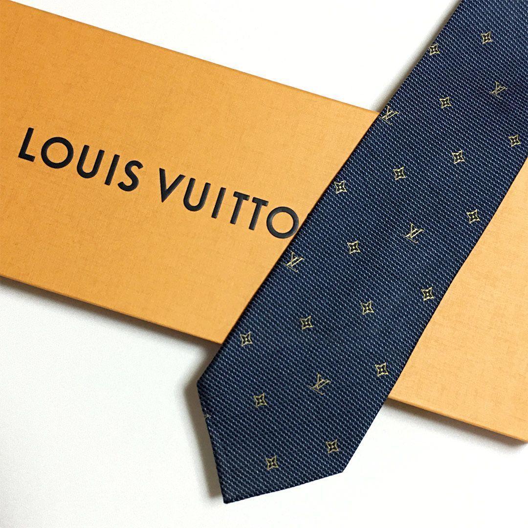 未使用級 ルイヴィトン Louis Vuitton ネクタイ LV柄 モノグラム