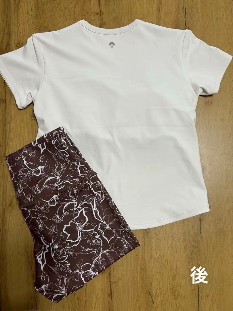 【SUKALA】カップ付きTee＆レギンスセットアップ　M ヨガ　ピラティス