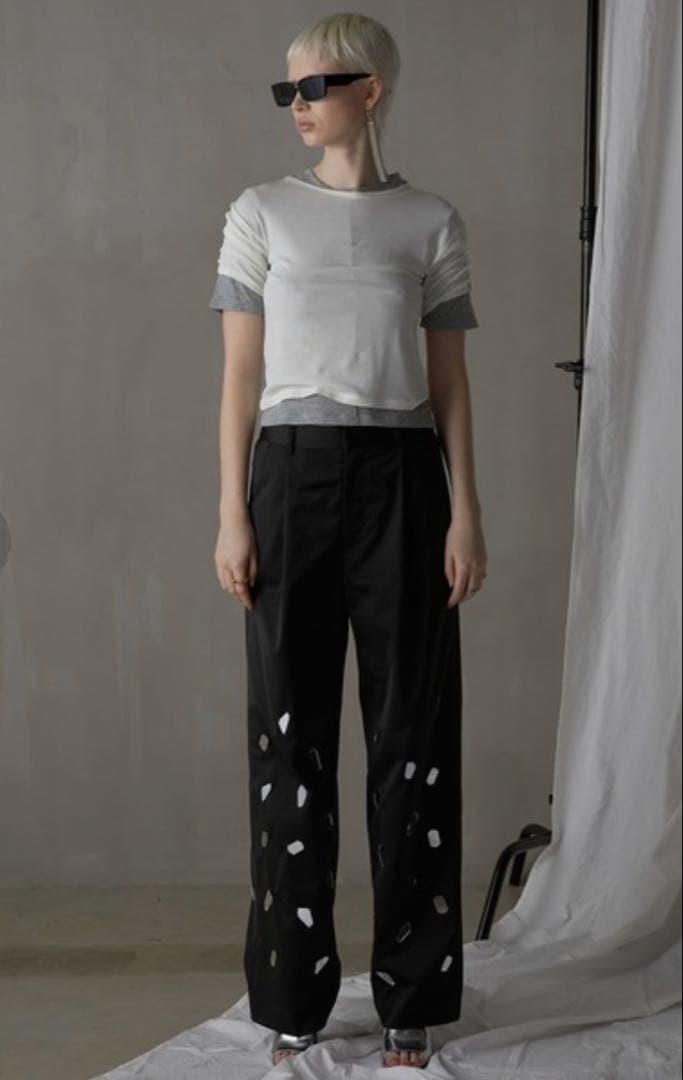 パンツ PRANK PROJECT/Mirror Embellished Pants
