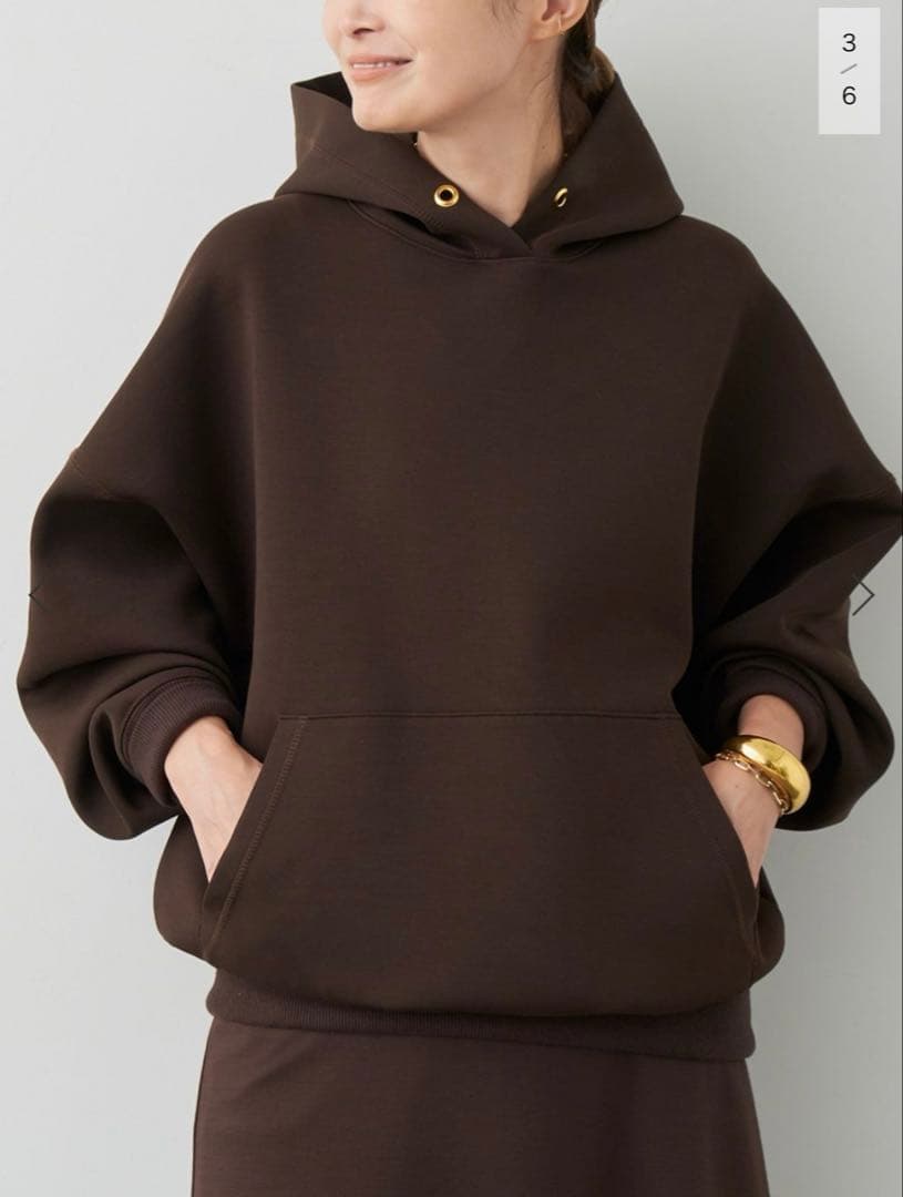 EVERYDAY I LIKE. Oversized Hoodie/ブラウン