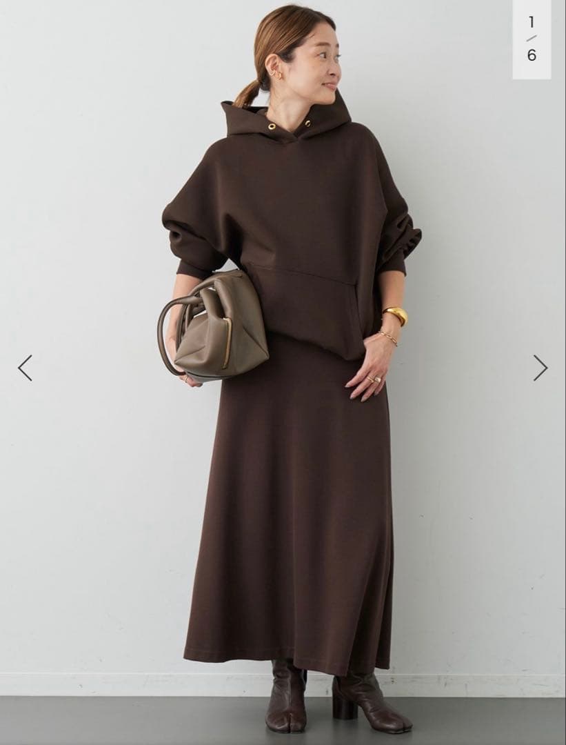 EVERYDAY I LIKE. Oversized Hoodie/ブラウン