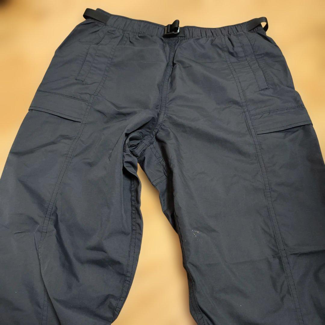 WTAPS ブラックネイビーカーゴパンツ 調整可能ウエスト